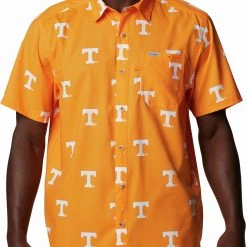 Columbia Men's Tennessee Volunteers Tennessee Orange CLG Super Slack Tide™ Short Sleeve Shirt