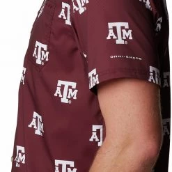 Columbia Men's Texas A&M Aggies Maroon CLG Super Slack Tide™ Short Sleeve Shirt 9 Columbia Men's Texas A&M Aggies Maroon CLG Super Slack Tide™ Short Sleeve Shirt -Columbia Sales Store unnamed file 4475