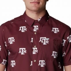 Columbia Men's Texas A&M Aggies Maroon CLG Super Slack Tide™ Short Sleeve Shirt 10 Columbia Men's Texas A&M Aggies Maroon CLG Super Slack Tide™ Short Sleeve Shirt -Columbia Sales Store unnamed file 4476