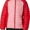 Columbia Girls' Powder Lite Jacket Red Lily/pink Orchid -Columbia Sales Store unnamed file 448