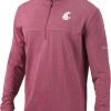 Columbia Men's Washington State Cougars Crimson Omni-Wick Soar Half-Zip Pullover Shirt -Columbia Sales Store unnamed file 4506