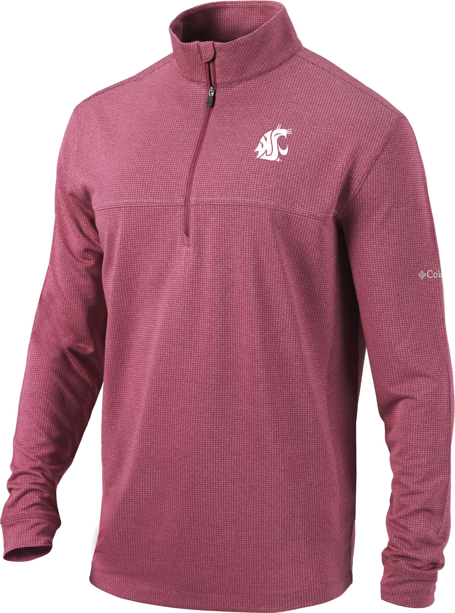 Columbia Men's Washington State Cougars Crimson Omni-Wick Soar Half-Zip Pullover Shirt 3 Columbia Men's Washington State Cougars Crimson Omni-Wick Soar Half-Zip Pullover Shirt