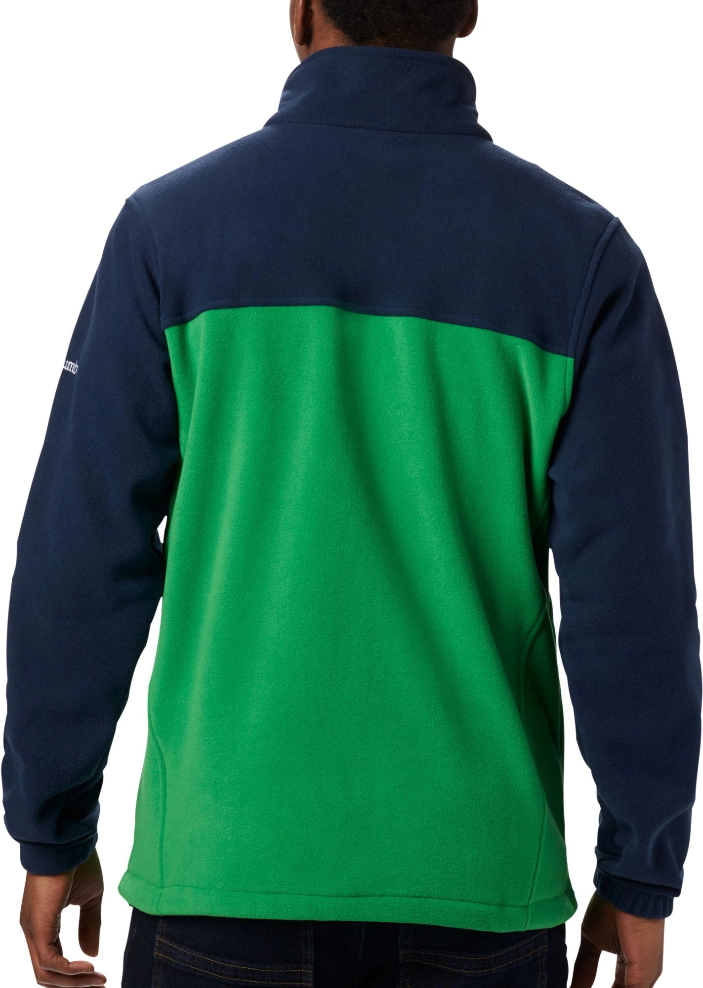 Columbia Men's Notre Dame Fighting Irish Navy Flanker Full-Zip Fleece Jacket 4 Columbia Men's Notre Dame Fighting Irish Navy Flanker Full-Zip Fleece Jacket - Image 2