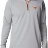Columbia Men's Tennessee Volunteers Grey PFG Terminal Tackle Quarter-Zip Pullover Shirt 1 Columbia Men's Tennessee Volunteers Grey PFG Terminal Tackle Quarter-Zip Pullover Shirt -Columbia Sales Store unnamed file 4516