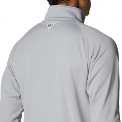 Columbia Men's Tennessee Volunteers Grey PFG Terminal Tackle Quarter-Zip Pullover Shirt -Columbia Sales Store unnamed file 4519