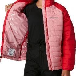 Columbia Girls' Powder Lite Jacket Red Lily/pink Orchid -Columbia Sales Store unnamed file 452