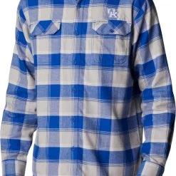 Columbia Men's Kentucky Wildcats Blue CLG Flare Gun™ Flannel Long Sleeve Shirt