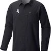 Columbia Men's Chicago White Sox Black Slack Tide Long Sleeve T-Shirt