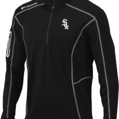 Columbia Men's Chicago White Sox Black Shotgun Quarter-Zip Shirt