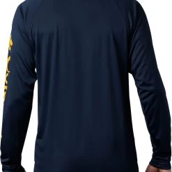 Columbia Men's West Virginia Mountaineers Blue Terminal Tackle Long Sleeve T-Shirt -Columbia Sales Store unnamed file 4560
