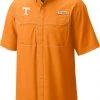 Columbia Men's Tennessee Volunteers Tennessee Orange Low Drag Offshore Short Sleeve Button Down Shirt -Columbia Sales Store unnamed file 4567