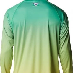 Columbia Men's Oregon Ducks Green PFG Super Terminal Tackle Long Sleeve Hooded T-Shirt -Columbia Sales Store unnamed file 4577