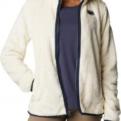 Columbia Women's Penn State Nittany Lions White Fire Side Sherpa Full-Zip Jacket