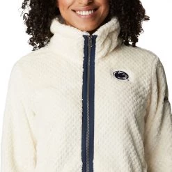 Columbia Women's Penn State Nittany Lions White Fire Side Sherpa Full-Zip Jacket -Columbia Sales Store unnamed file 4584
