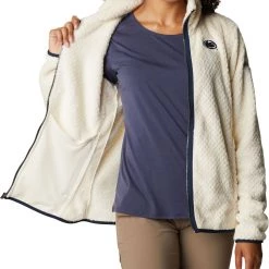 Columbia Women's Penn State Nittany Lions White Fire Side Sherpa Full-Zip Jacket -Columbia Sales Store unnamed file 4585