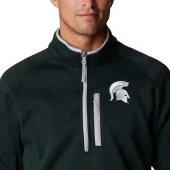 Columbia Men's Michigan State Spartans Green Canyon Point Half-Zip Pullover Fleece Jacket 8 Columbia Men's Michigan State Spartans Green Canyon Point Half-Zip Pullover Fleece Jacket -Columbia Sales Store unnamed file 4596