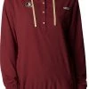 Columbia Women's Florida State Seminoles Garnet PFG Tamiami Quarter-Snap Long Sleeve Hooded Shirt -Columbia Sales Store unnamed file 4615