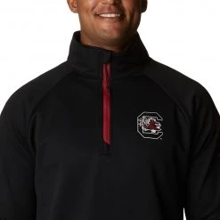 Columbia Men's South Carolina Gamecocks Black PFG Terminal Tackle Quarter-Zip Pullover Shirt -Columbia Sales Store unnamed file 4631