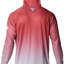 Columbia Men's Ohio State Buckeyes Scarlet PFG Super Terminal Tackle Long Sleeve Hooded T-Shirt -Columbia Sales Store unnamed file 4638