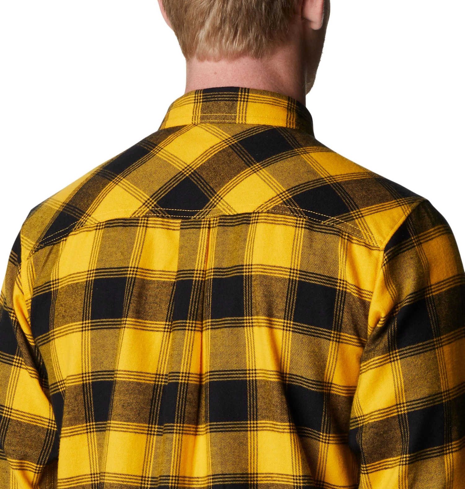 Columbia Men's Iowa Hawkeyes Gold Plaid Flare Gun Flannel Button Down Long Sleeve Shirt 6 Columbia Men's Iowa Hawkeyes Gold Plaid Flare Gun Flannel Button Down Long Sleeve Shirt - Image 4