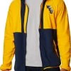 Columbia Men's West Virginia Mountaineers Gold Back Bowl Full-Zip Fleece Jacket