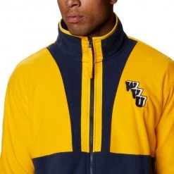 Columbia Men's West Virginia Mountaineers Gold Back Bowl Full-Zip Fleece Jacket -Columbia Sales Store unnamed file 4651