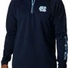 Columbia Men's North Carolina Tar Heels Navy PFG Terminal Tackle Quarter-Zip Pullover Shirt
