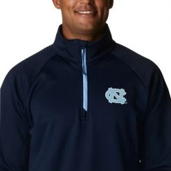 Columbia Men's North Carolina Tar Heels Navy PFG Terminal Tackle Quarter-Zip Pullover Shirt -Columbia Sales Store unnamed file 4672