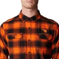 Columbia Men's Oregon State Beavers Orange CLG Flare Gun™ Flannel Long Sleeve Shirt -Columbia Sales Store unnamed file 4680