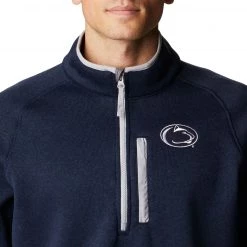 Columbia Men's Penn State Nittany Lions Navy CLG Canyon Point™ Sweater Fleece 1/2 Zip -Columbia Sales Store unnamed file 4692
