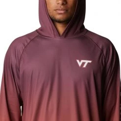Columbia Men's Virginia Tech Hokies Maroon PFG Super Terminal Tackle Long Sleeve Hooded T-Shirt 8 Columbia Men's Virginia Tech Hokies Maroon PFG Super Terminal Tackle Long Sleeve Hooded T-Shirt -Columbia Sales Store unnamed file 4701
