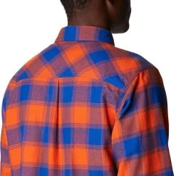Columbia Men's Florida Gators Blue Plaid Flare Gun Flannel Button Down Long Sleeve Shirt -Columbia Sales Store unnamed file 4705