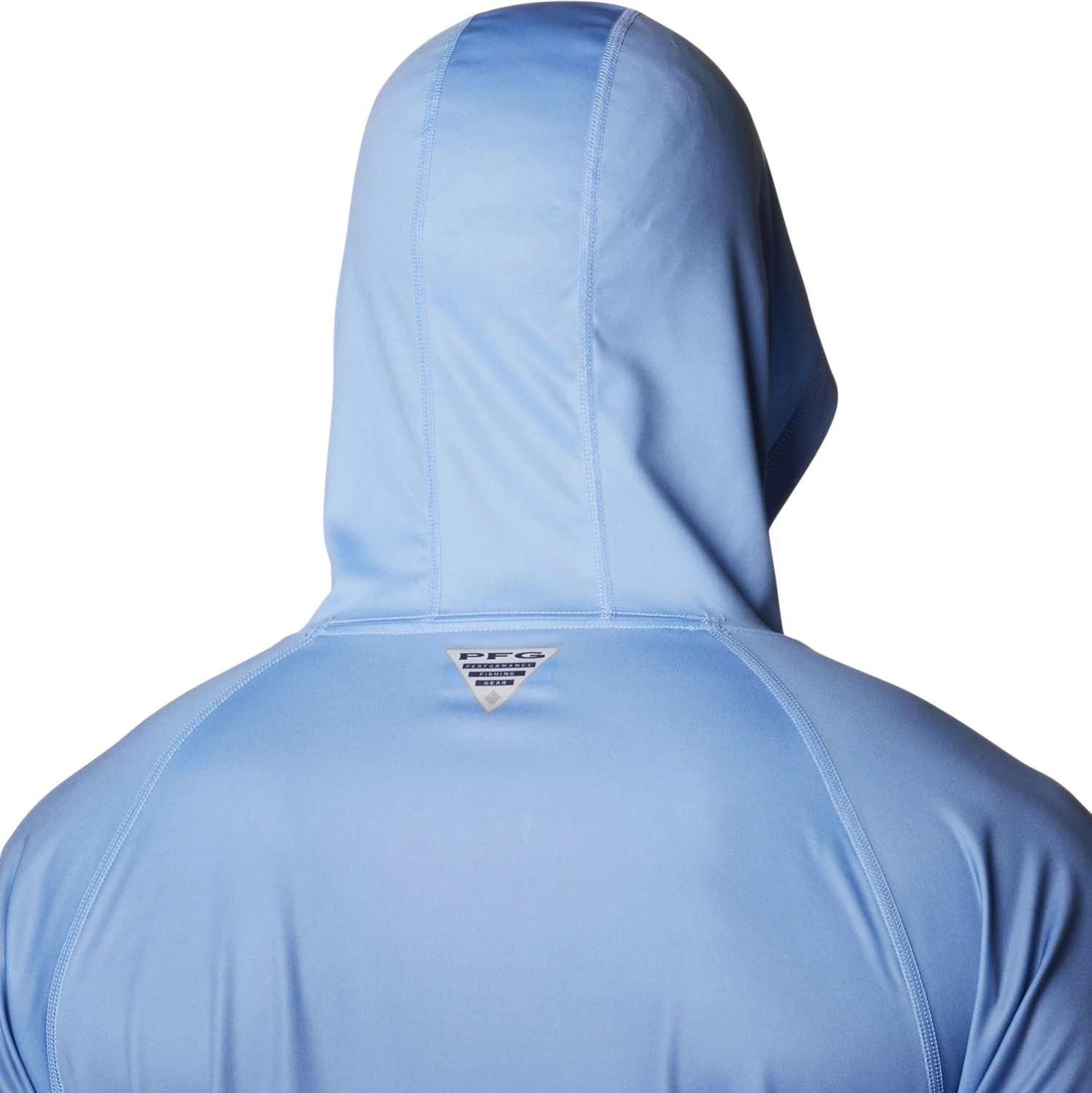 Columbia Men's North Carolina Tar Heels White PFG Super Terminal Tackle Long Sleeve Hooded T-Shirt 5 Columbia Men's North Carolina Tar Heels White PFG Super Terminal Tackle Long Sleeve Hooded T-Shirt - Image 4