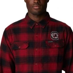 Columbia Men's South Carolina Gamecocks Garnet Plaid Flare Gun Flannel Button Down Long Sleeve Shirt 9 Columbia Men's South Carolina Gamecocks Garnet Plaid Flare Gun Flannel Button Down Long Sleeve Shirt -Columbia Sales Store unnamed file 4723