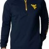 Columbia Men's West Virginia Mountaineers Blue PFG Terminal Tackle Quarter-Zip Pullover Shirt