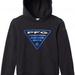Columbia Boys' PFG Graphic Hoodie Storm/bright Nctr Pfg Tri