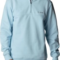 Columbia Men's Hart Mountain II Half Zip Jacket Sky Blue Heather