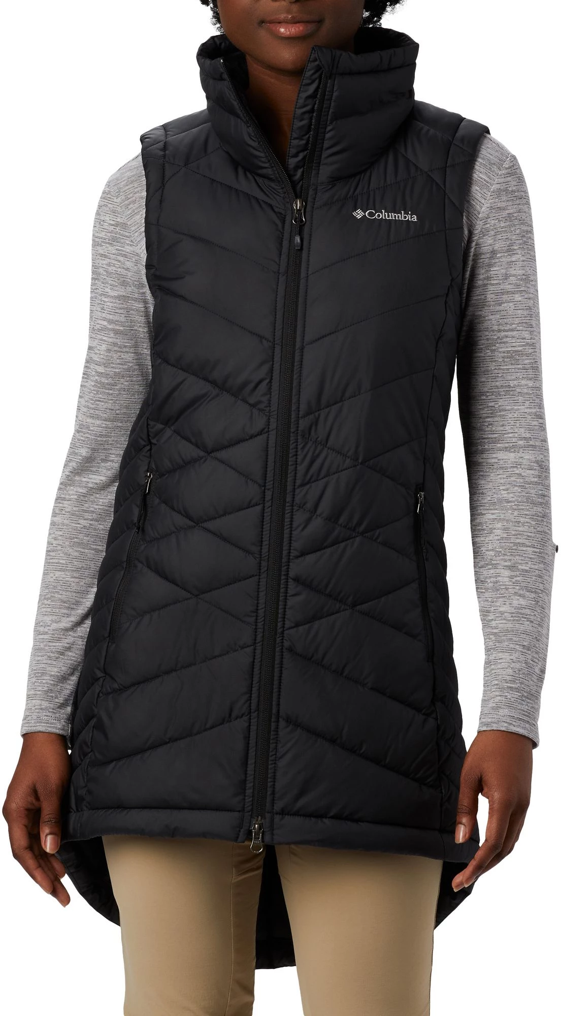 Columbia Women's Heavenly Long Vest Black 3 Columbia Women's Heavenly Long Vest Black