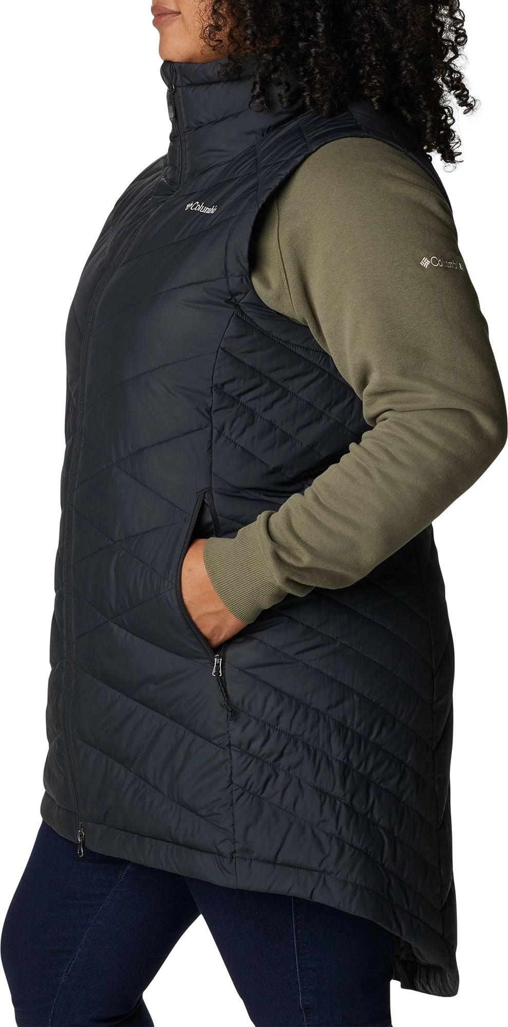 Columbia Women's Heavenly Long Vest Black 11 Columbia Women's Heavenly Long Vest Black - Image 9