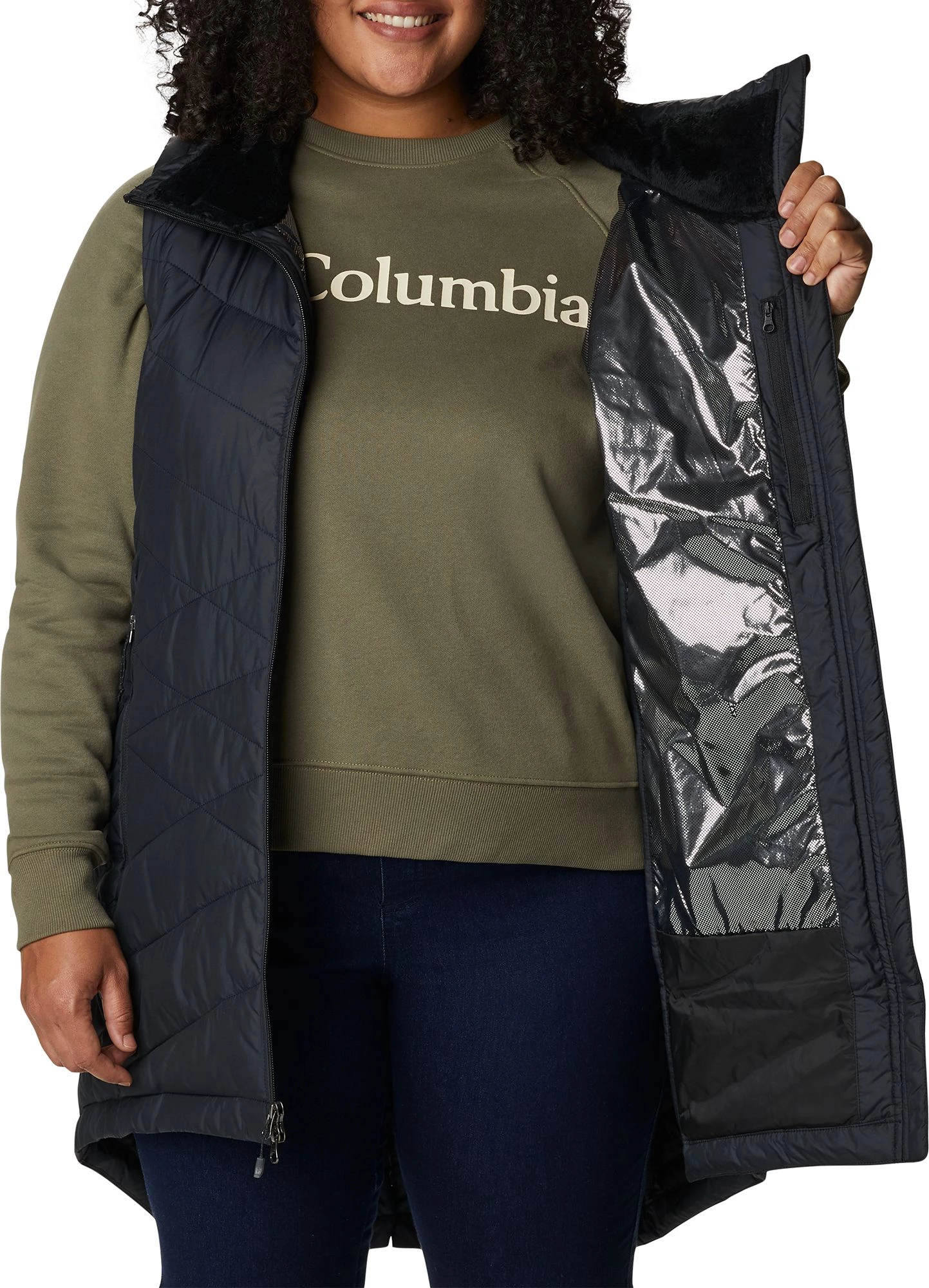 Columbia Women's Heavenly Long Vest Black 12 Columbia Women's Heavenly Long Vest Black - Image 10