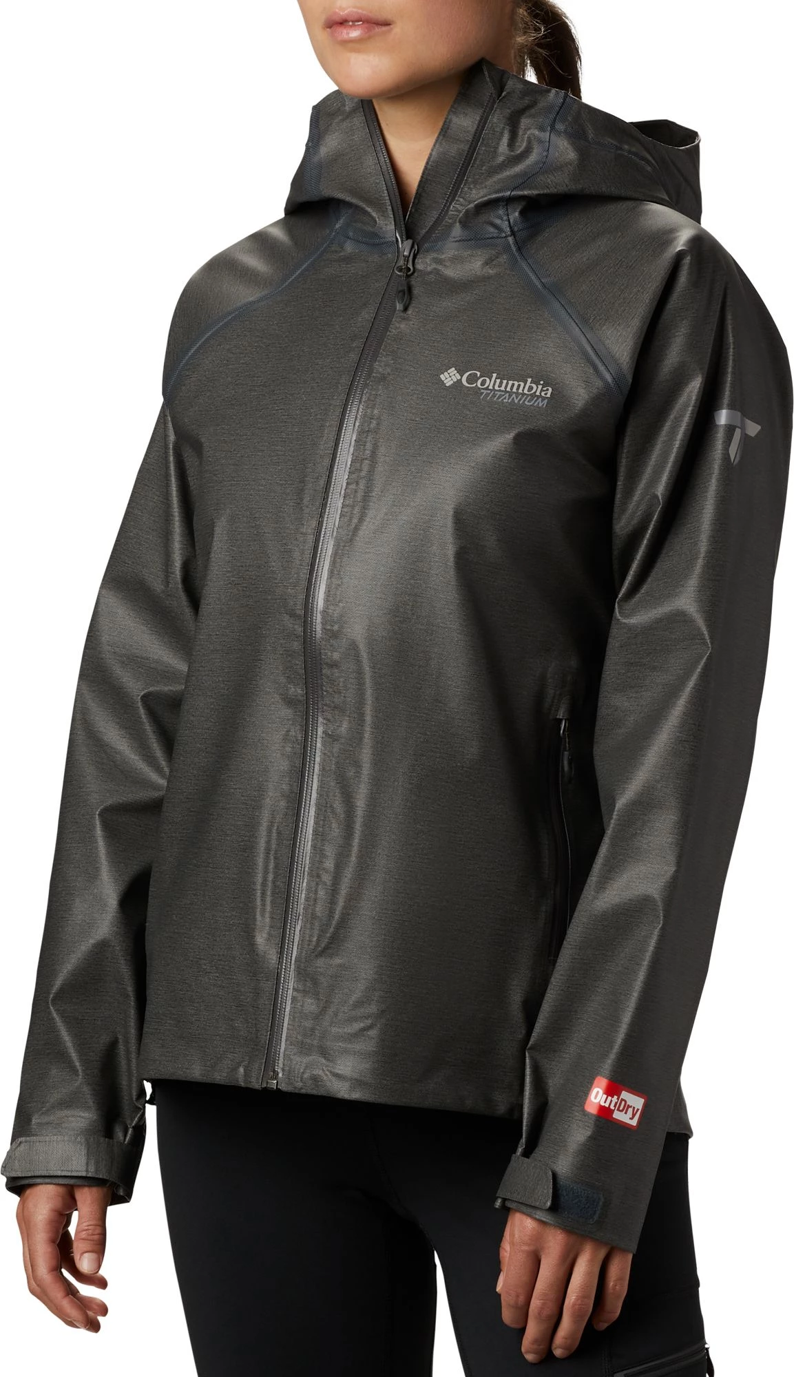 Columbia Women's OutDry Reign Jacket Charcoal Heather 3 Columbia Women's OutDry Reign Jacket Charcoal Heather