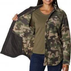 Columbia Women's Benton Springs Shirt Jacket Cypress Trad Camo -Columbia Sales Store unnamed file 642