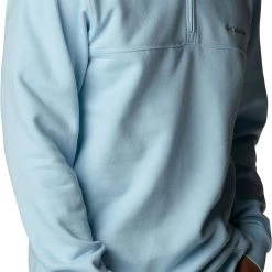 Columbia Men's Hart Mountain II Half Zip Jacket Sky Blue Heather -Columbia Sales Store unnamed file 66