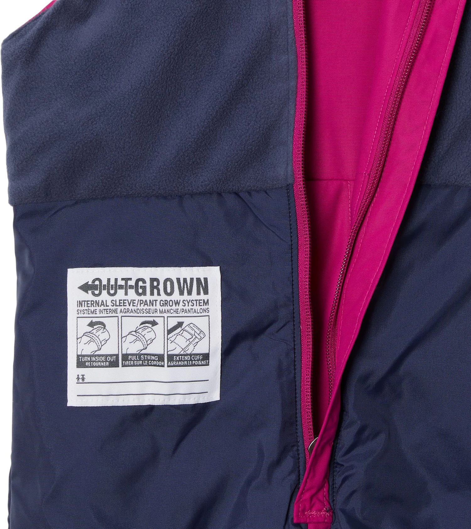 Columbia Girls' Snowlope II Bib Wild Fuchsia 5 Columbia Girls' Snowlope II Bib Wild Fuchsia - Image 3