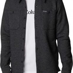 Columbia Men's Great Hart Mountain Shirt Jacket Black Heather -Columbia Sales Store unnamed file 686