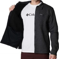 Columbia Men's Great Hart Mountain Shirt Jacket Black Heather -Columbia Sales Store unnamed file 687