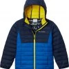 Columbia Boys' Powder Lite Hooded Jacket Shark/flame Ornge/rd Jspr -Columbia Sales Store unnamed file 705