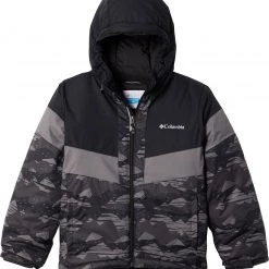 Columbia Boys' Lightning Lift II Jacket Black/anc Fossil Scrapsca
