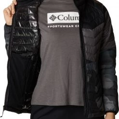 Columbia Women's Powder Lite Blocked Jacket Brt Grnm/bld Orng/mlbc -Columbia Sales Store unnamed file 764