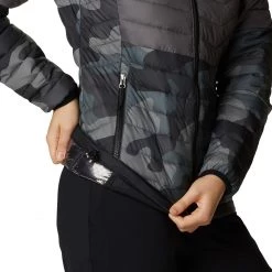 Columbia Women's Powder Lite Blocked Jacket Brt Grnm/bld Orng/mlbc -Columbia Sales Store unnamed file 765